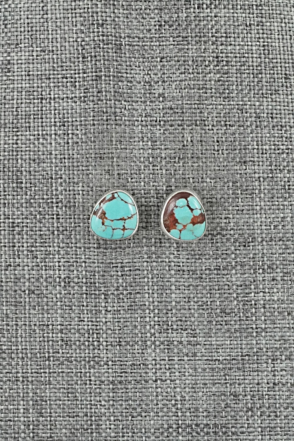 Turquoise & Sterling Silver Earrings - Eugene Gruber