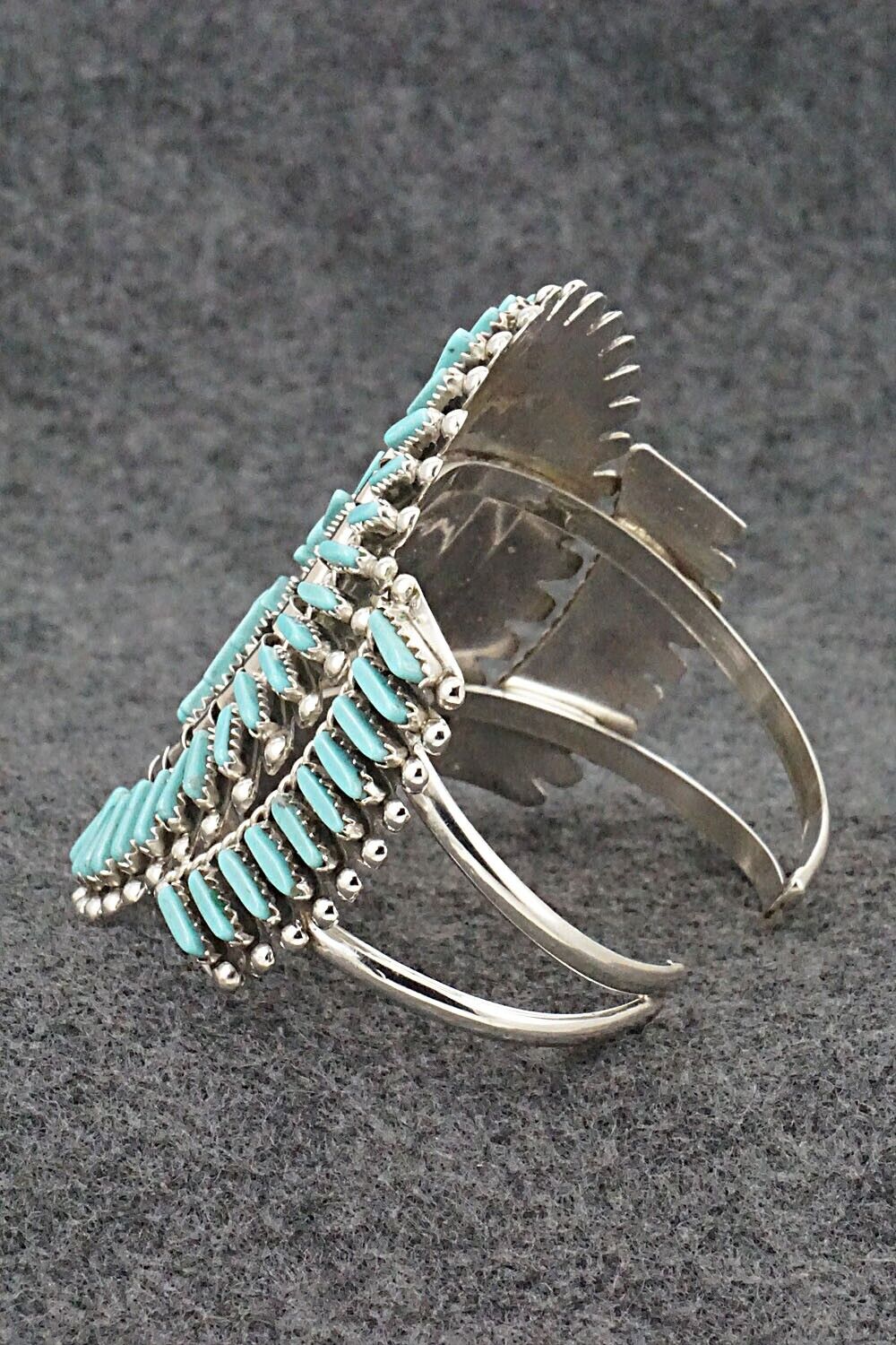 Turquoise & Sterling Silver Bracelet - Charlie John