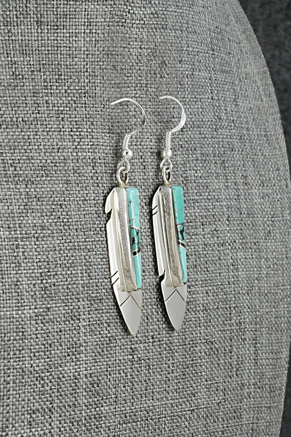 Turquoise & Sterling Silver Earrings - Marilyn Yazzie