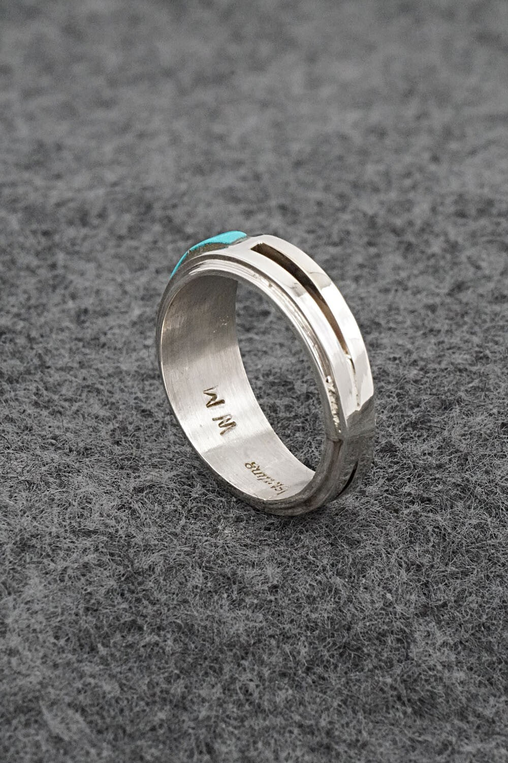 Turquoise & Sterling Silver Ring - Wilbert Muskett Jr. - Size 8