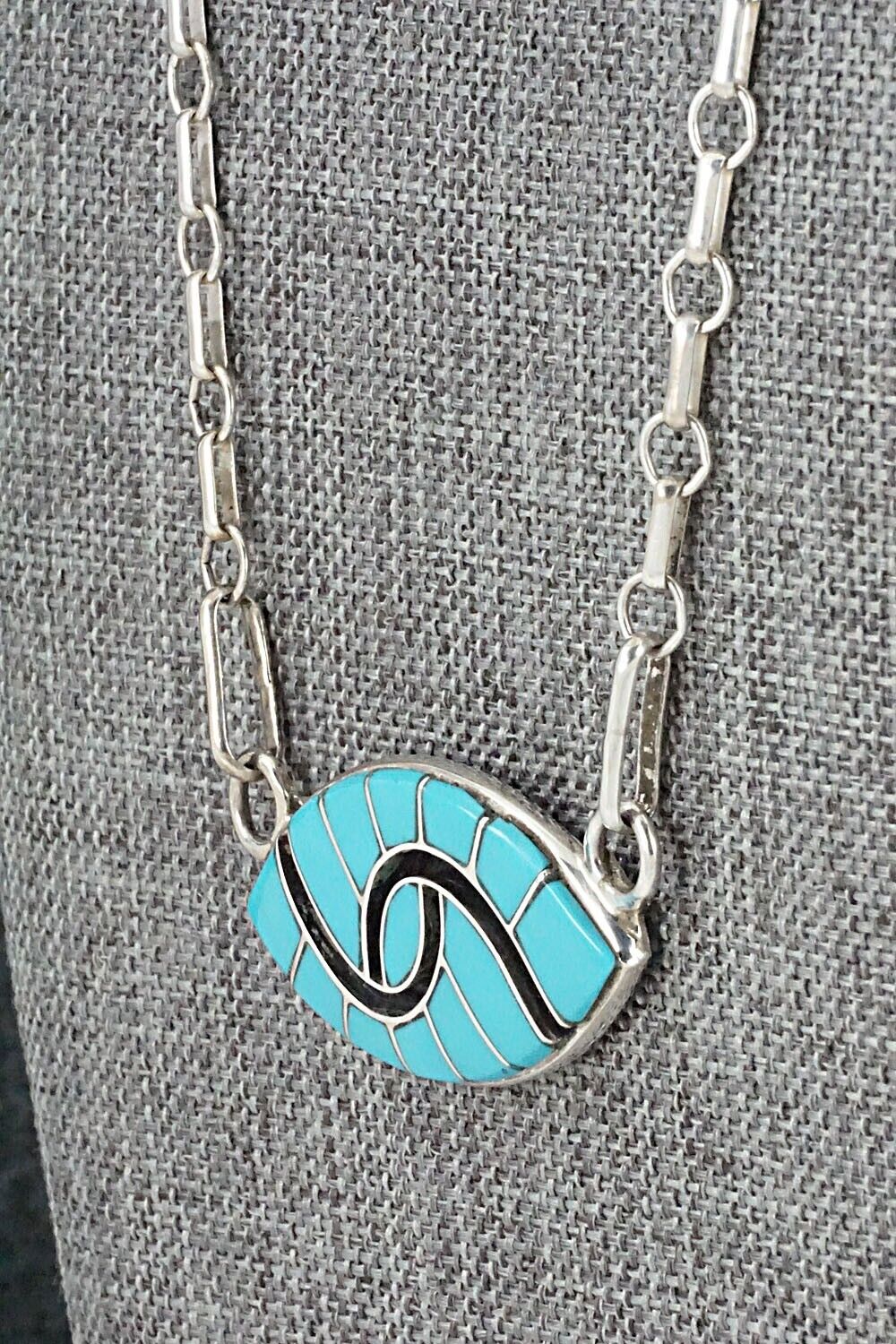 Turquoise & Sterling Silver Necklace - Amy Wesley