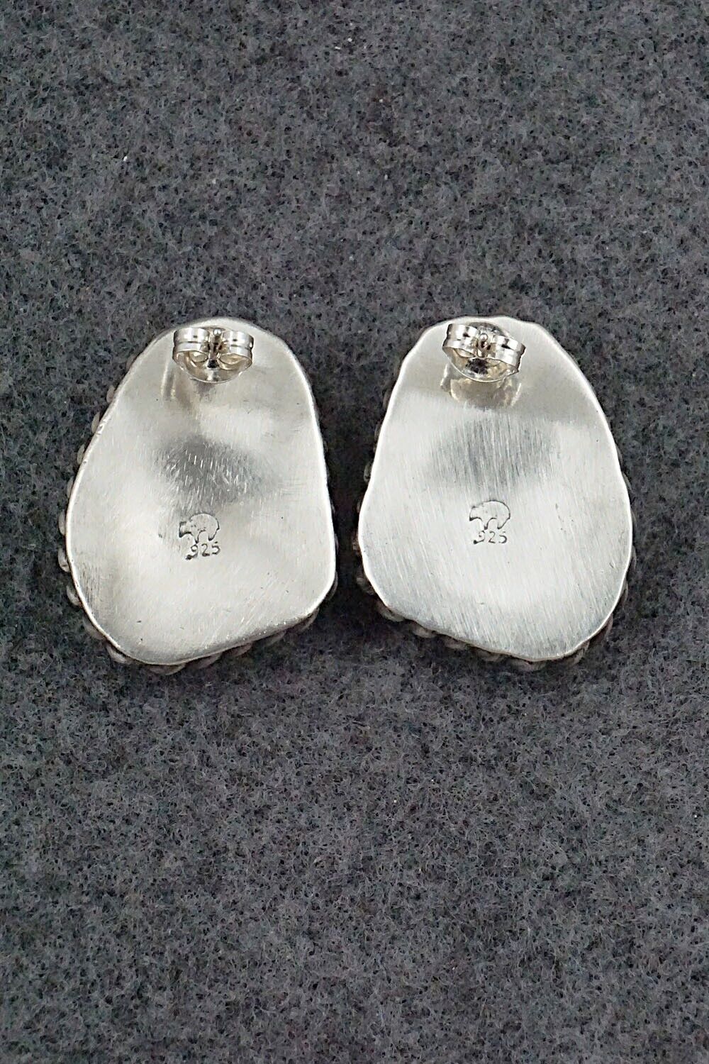White Buffalo & Sterling Silver Earrings - Sharon McCarthy
