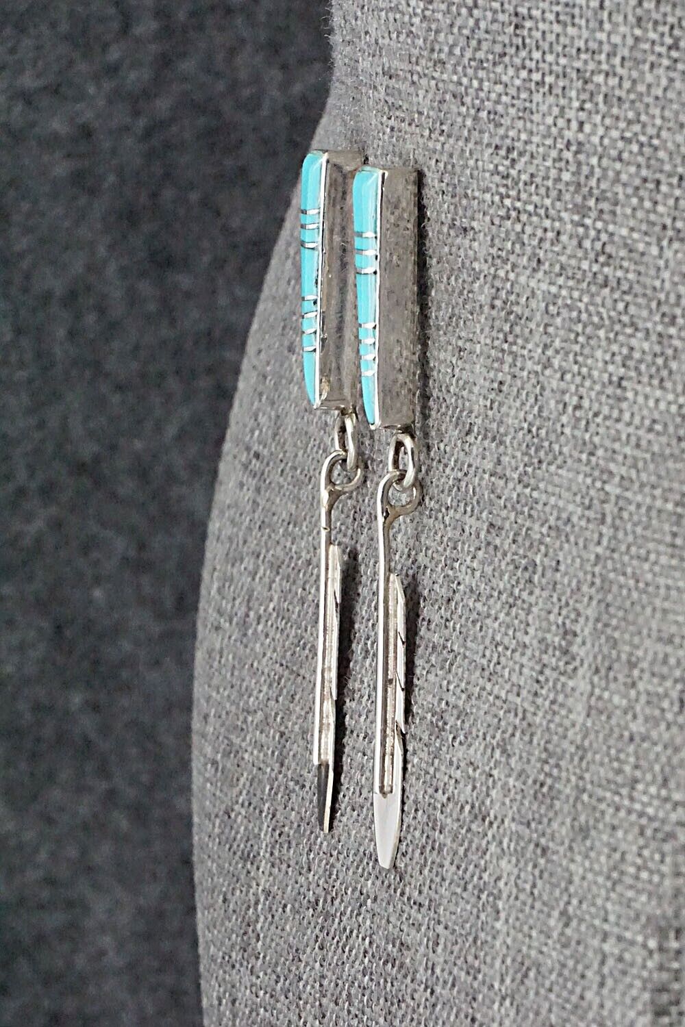 Turquoise & Sterling Silver Earrings - Terrance Panteah & Tammy Johnson