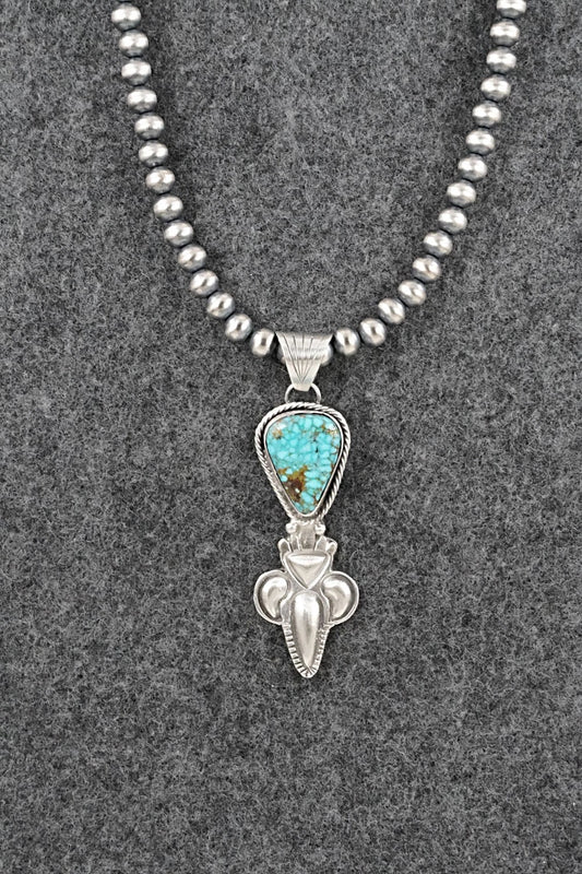 Turquoise & Sterling Silver Necklace - Gary Shorty