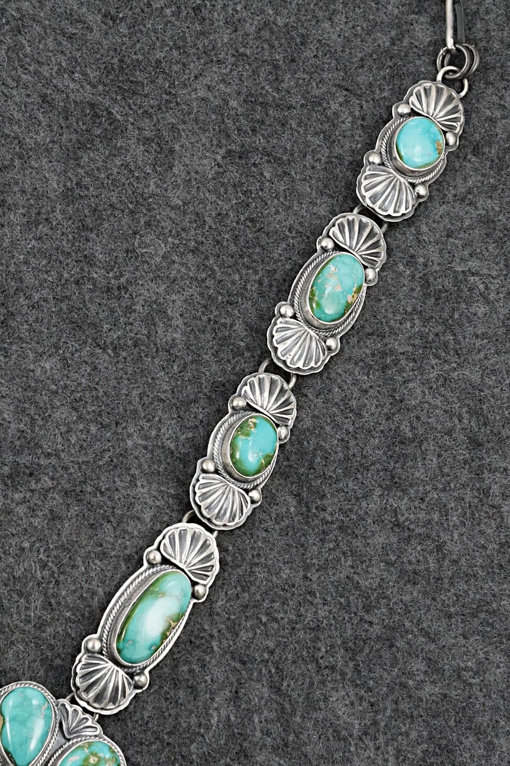 Turquoise & Sterling Silver Necklace and Earrings Set - Randy Boyd