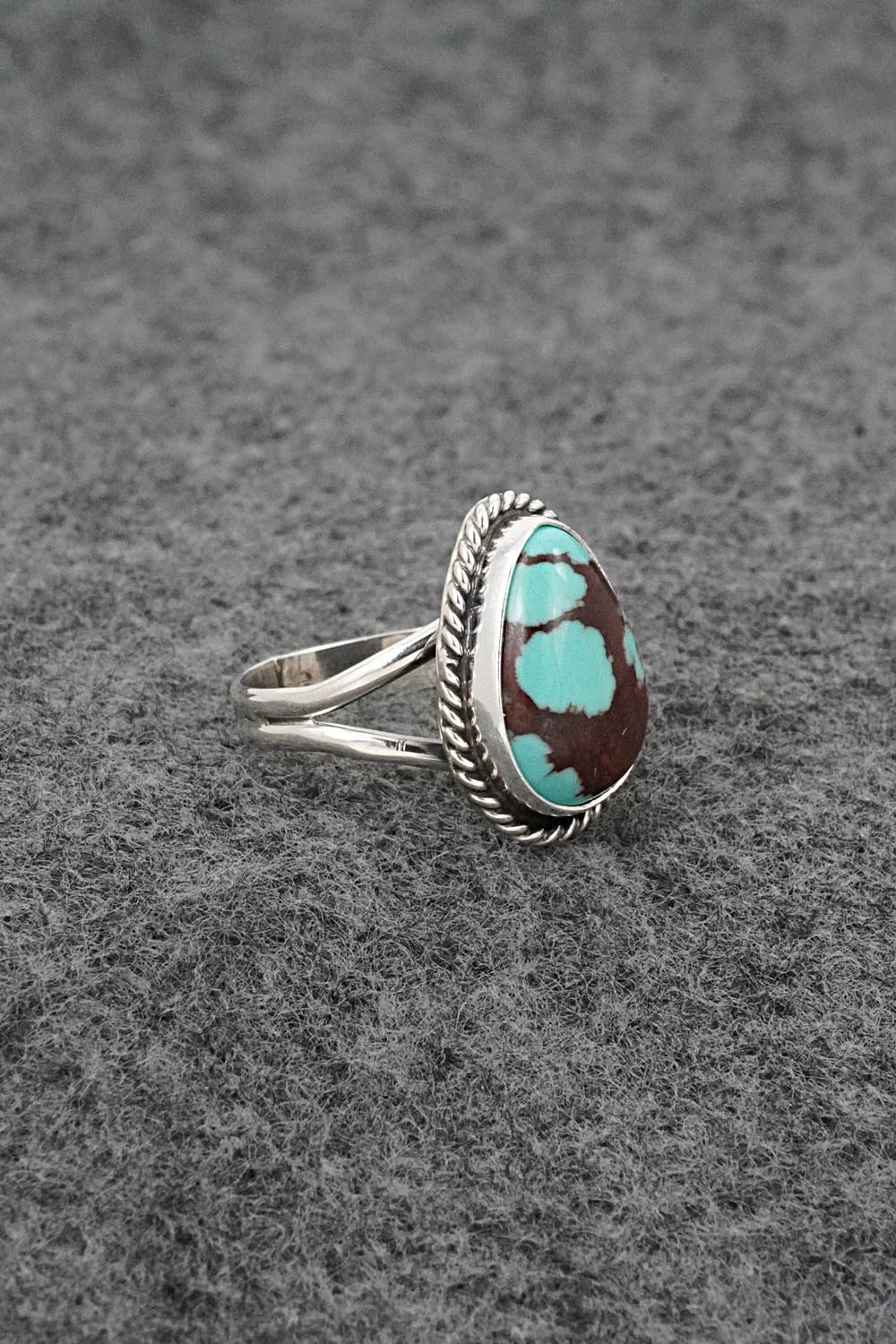 Turquoise & Sterling Silver Ring - Eugene Gruber - Size 5
