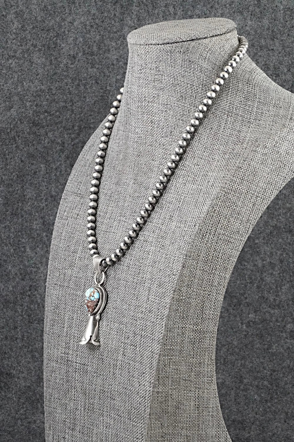 Turquoise & Sterling Silver Necklace - Sharon McCarthy