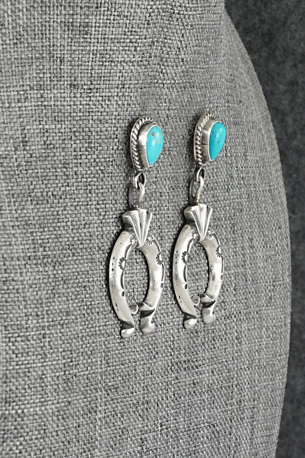 Turquoise & Sterling Silver Earrings - Sharon McCarthy