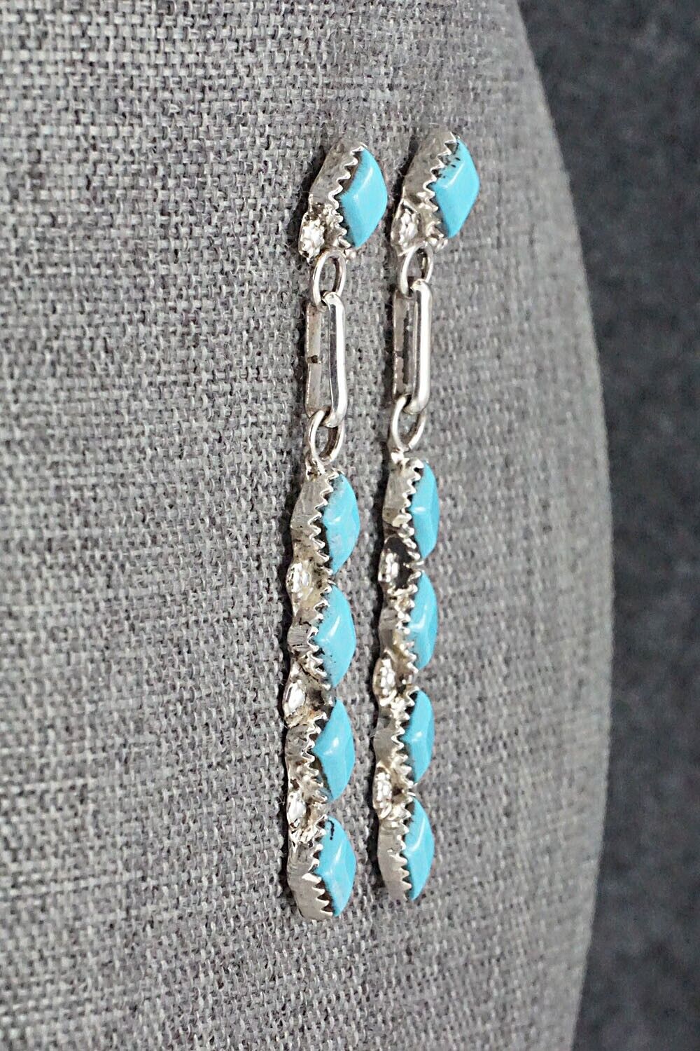 Turquoise & Sterling Silver Earrings - Olivia Qualo