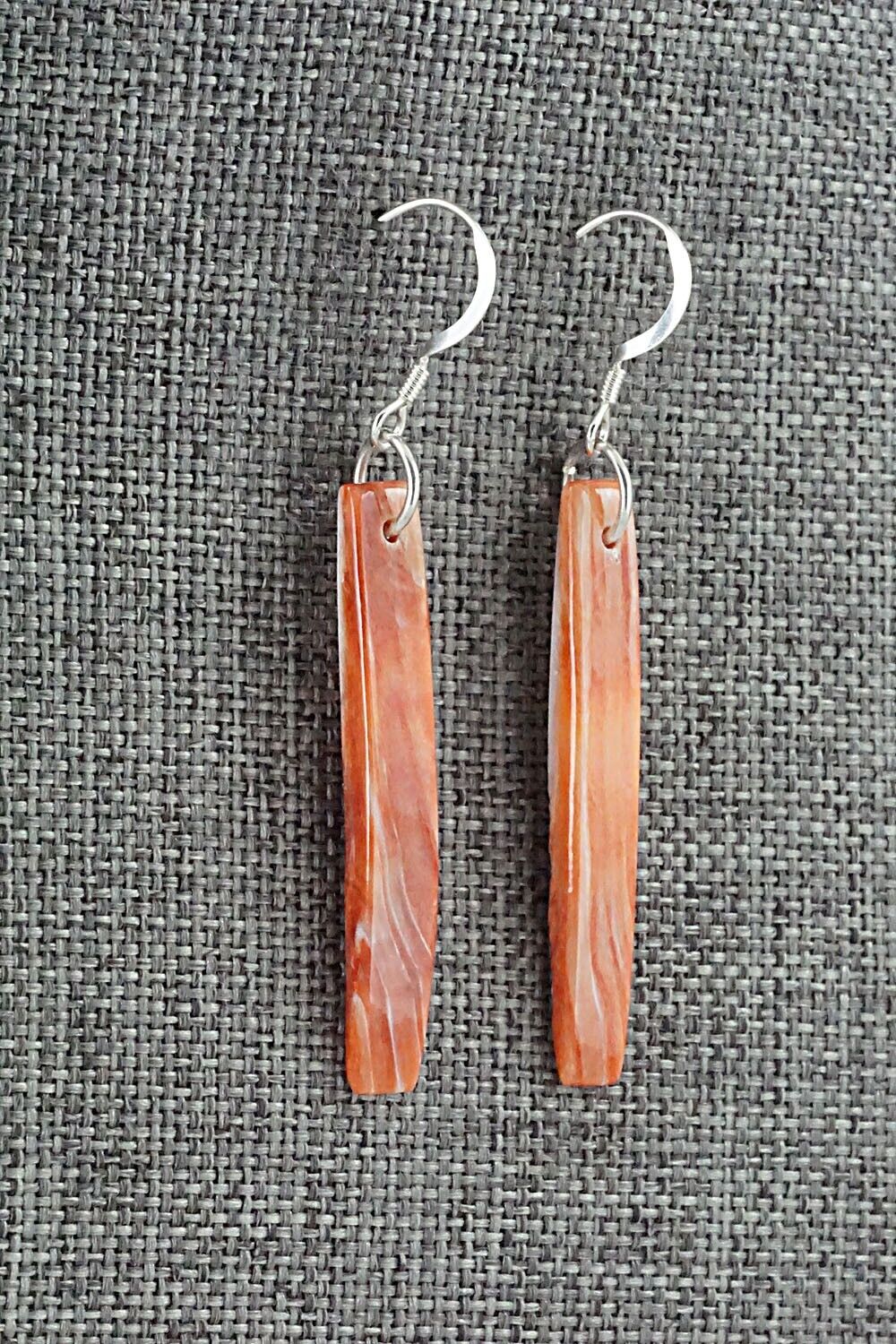 Spiny Oyster & Sterling Silver Earrings - Jesus Espino