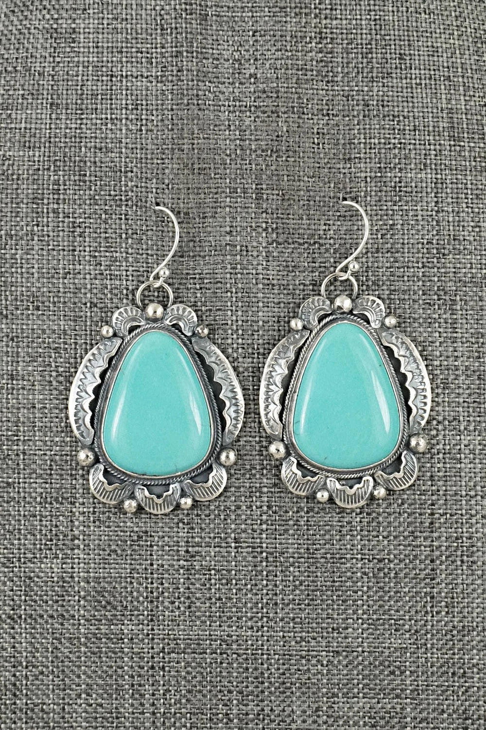 Turquoise & Sterling Silver Earrings - Jackson Hoskie