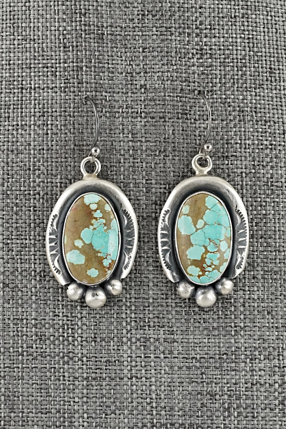 Turquoise & Sterling Silver Necklace and Earrings Set - Paul Livingston