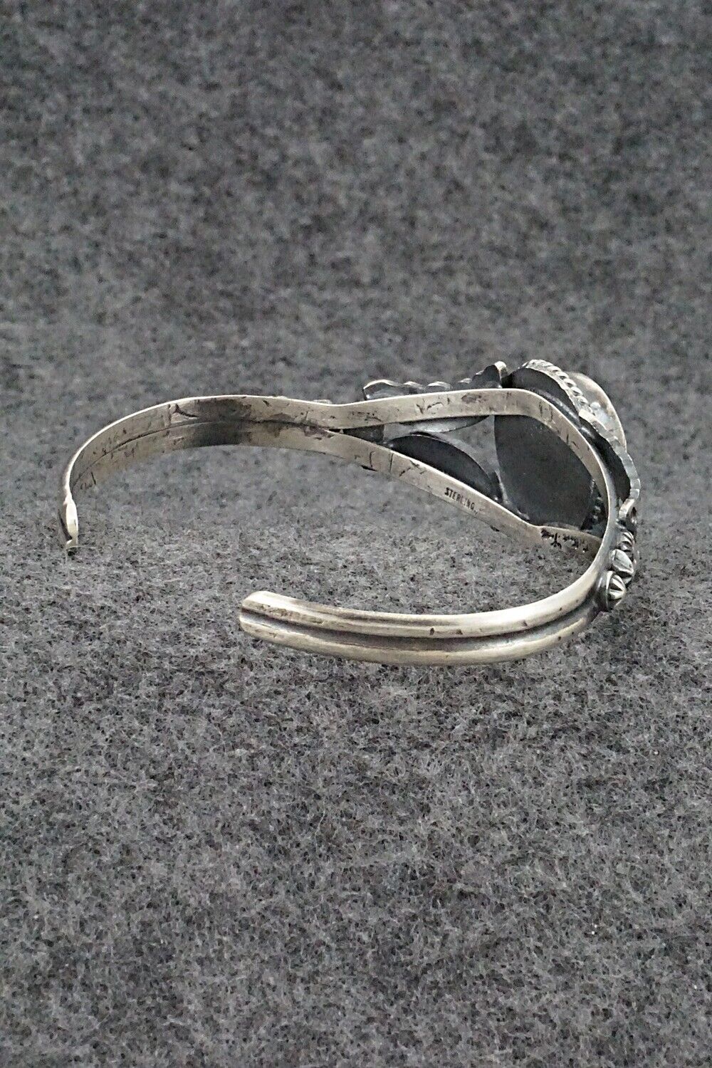 Turquoise & Sterling Silver Bracelet - Gilbert Tom