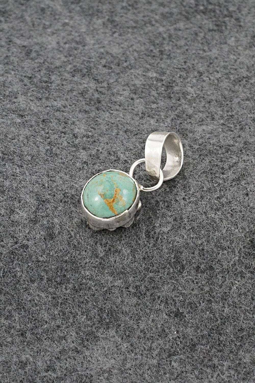 Turquoise & Sterling Silver Pendant - Priscilla Reeder