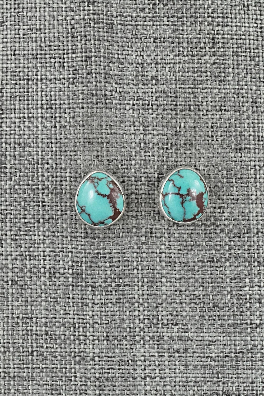 Turquoise & Sterling Silver Earrings - Eugene Gruber