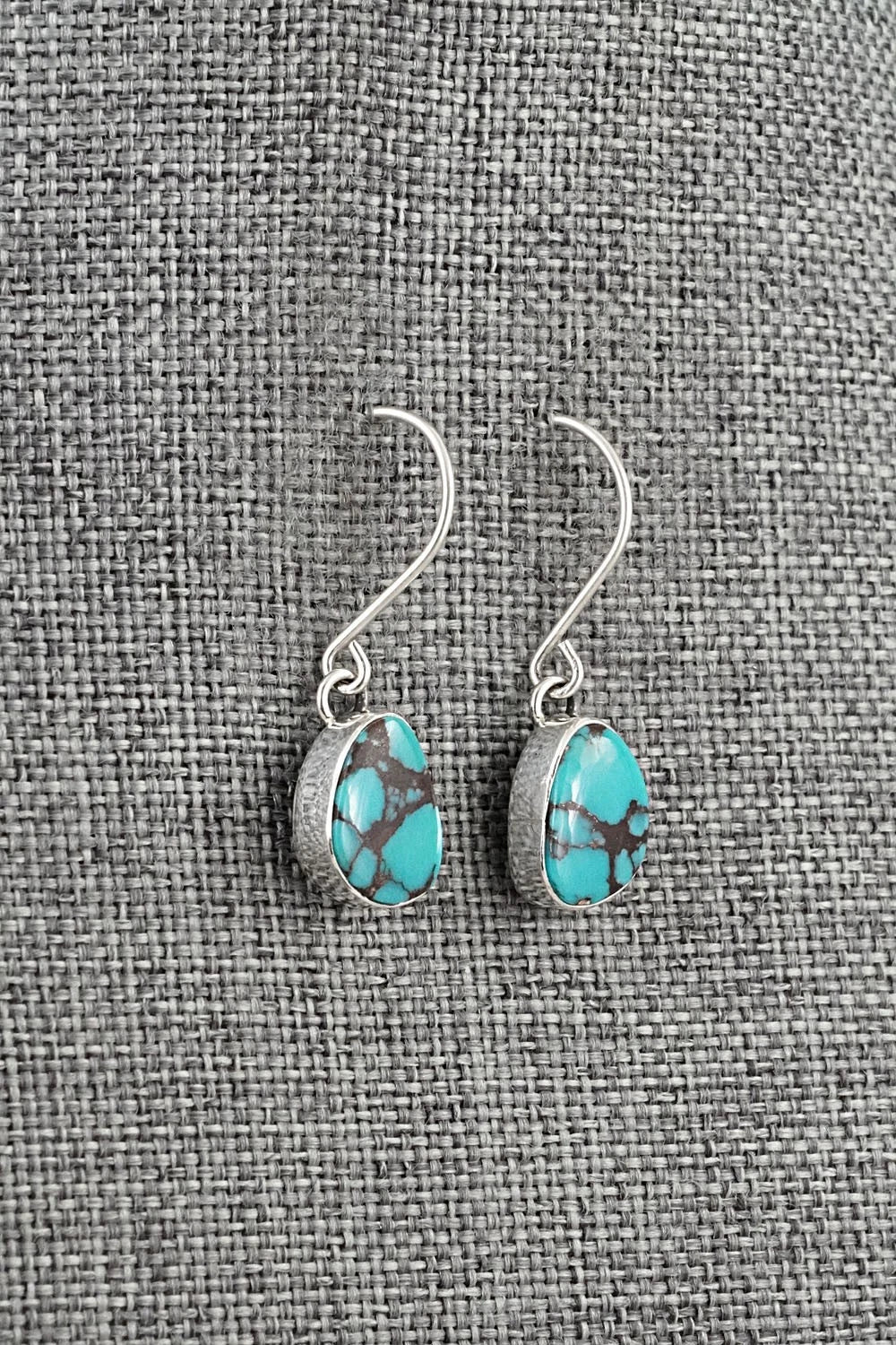 Turquoise & Sterling Silver Earrings - Eugene Gruber