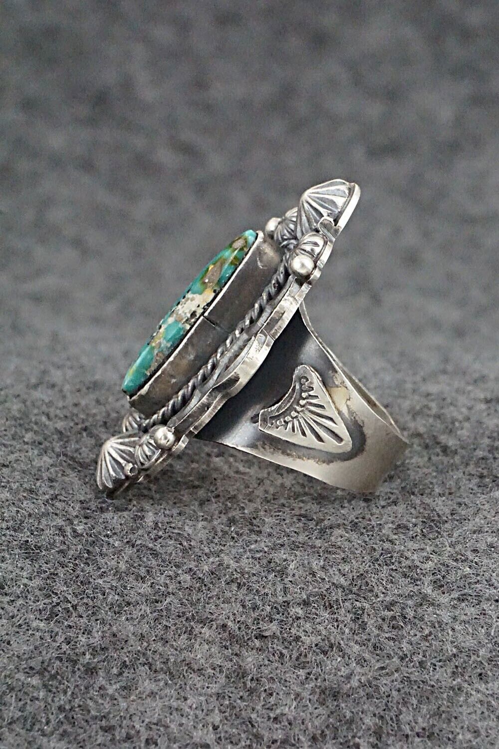 Turquoise & Sterling Silver Ring - Rosita Calladitto - Size 9
