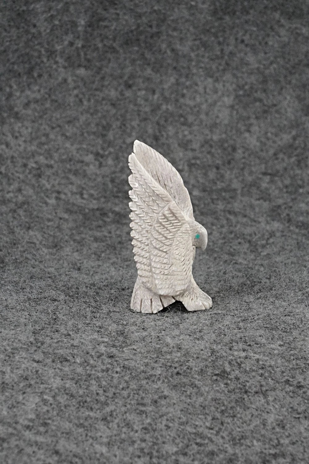 Eagle Zuni Fetish Carving - Justin Hustito