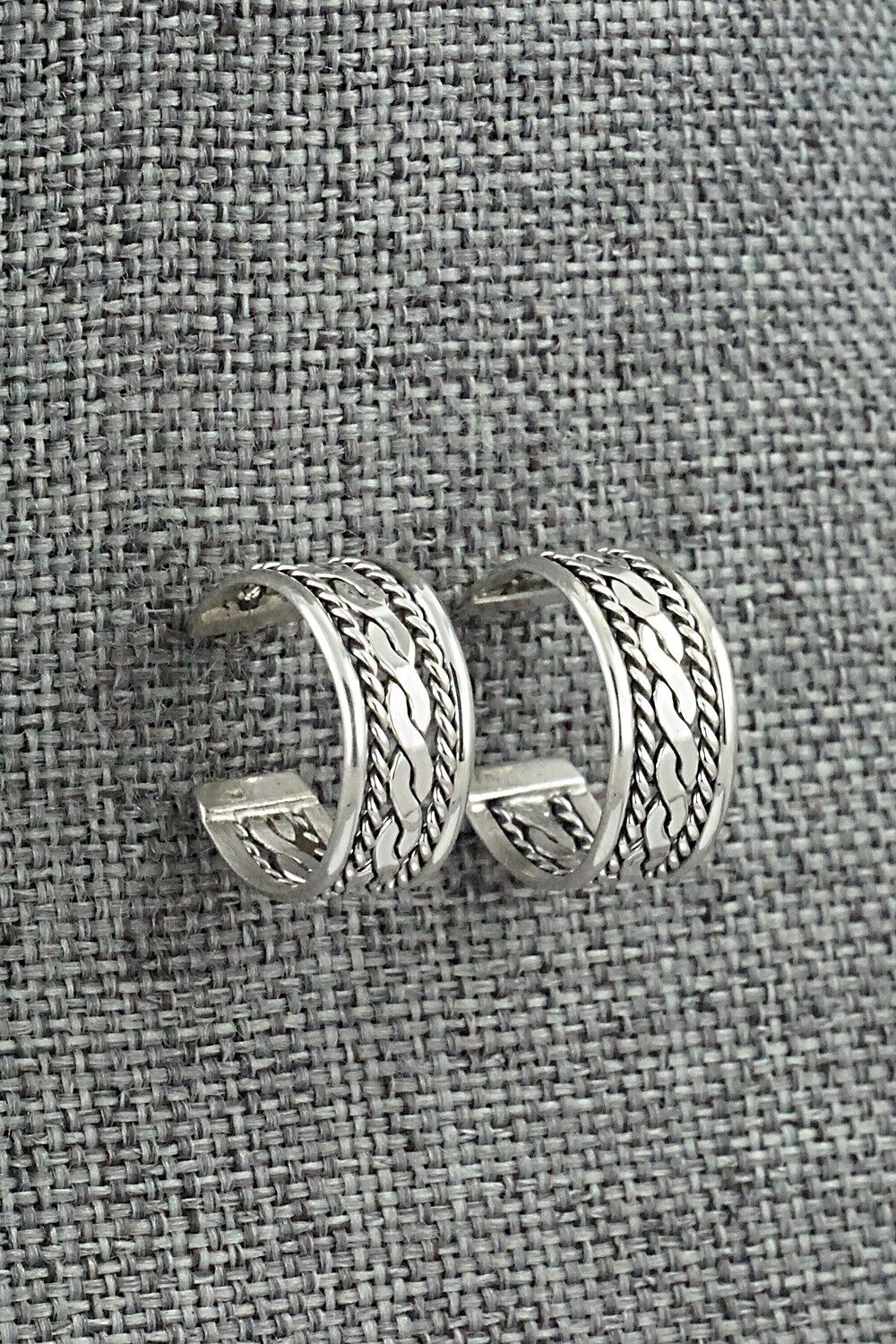 Sterling Silver Hoop Earrings - Elaine Tahe