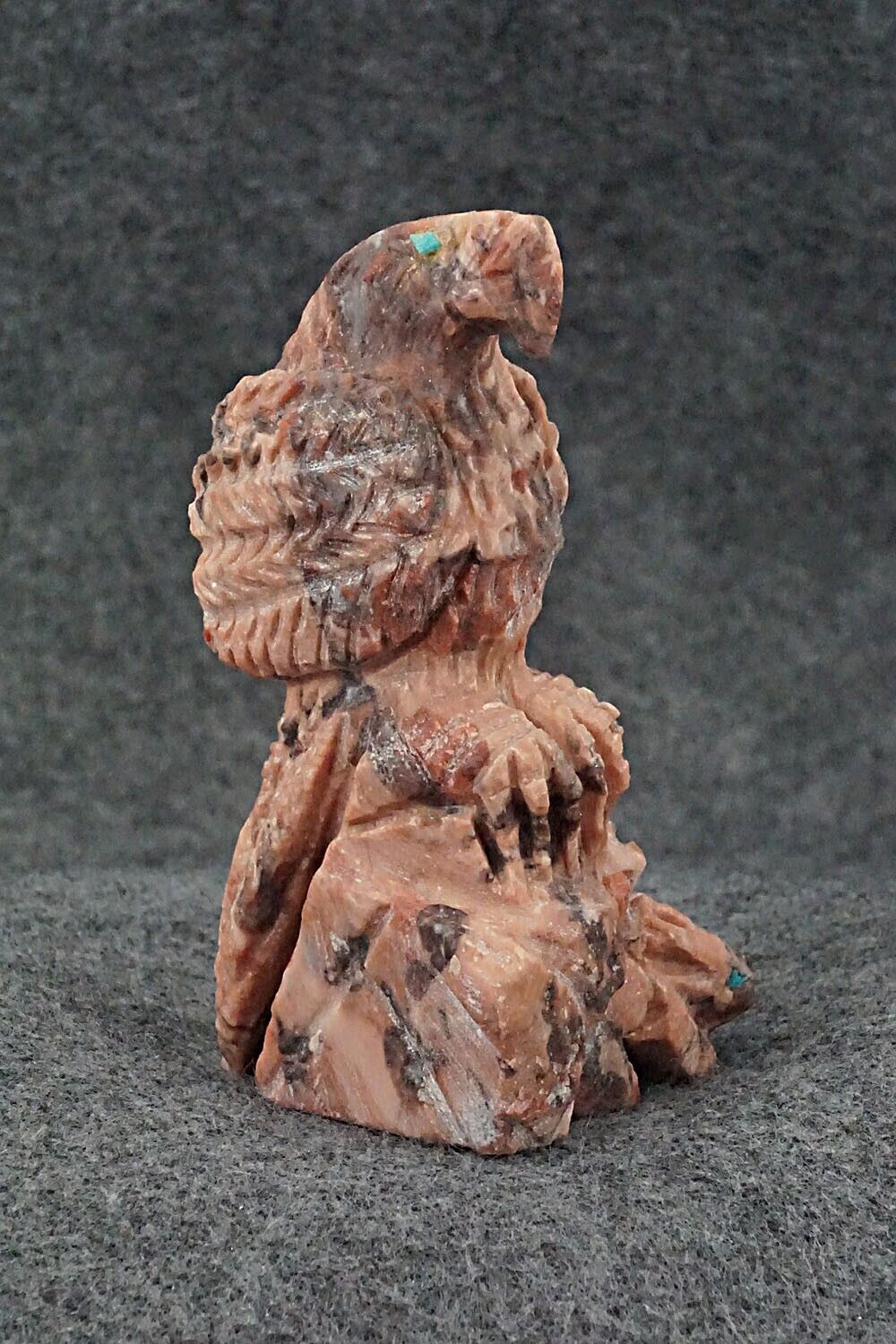 Eagle with Rabbit Zuni Fetish Carving - Jon Quam
