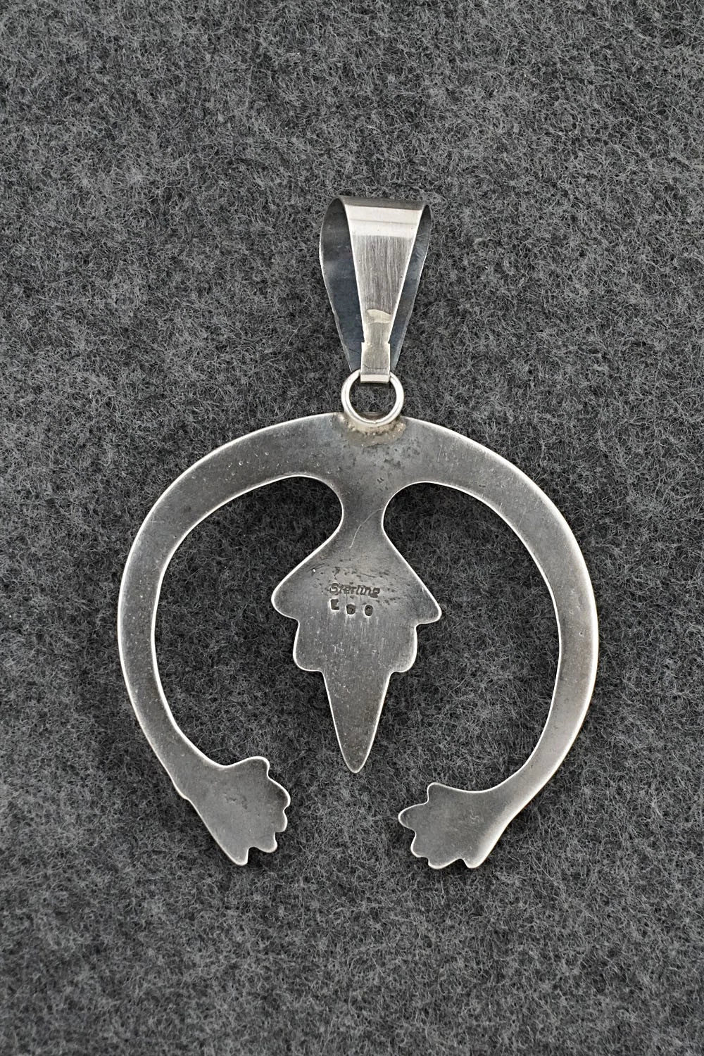 Turquoise & Sterling Silver Pendant - Eugene Gruber