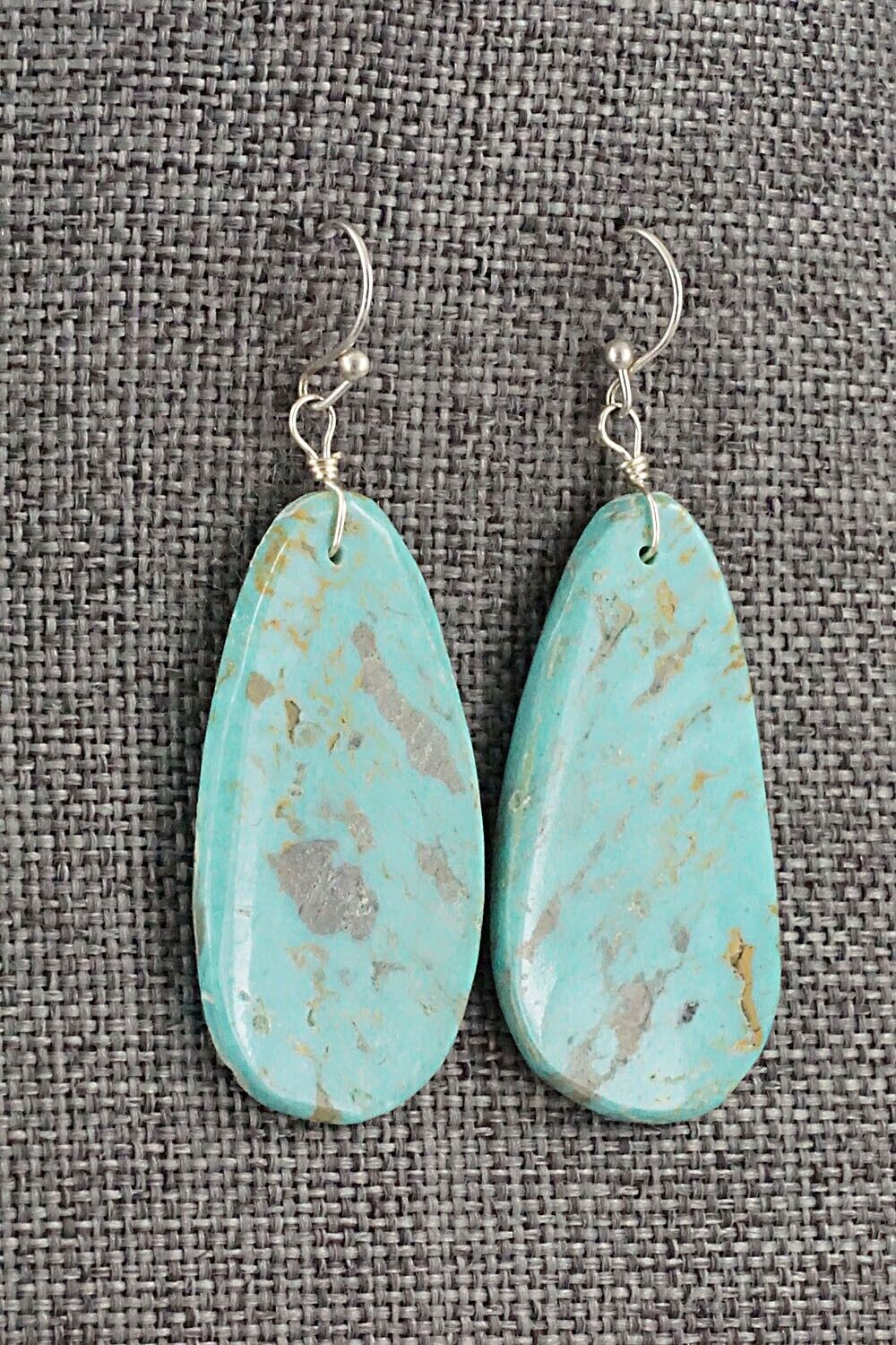 Turquoise & Sterling Silver Earrings - Joe Garcia
