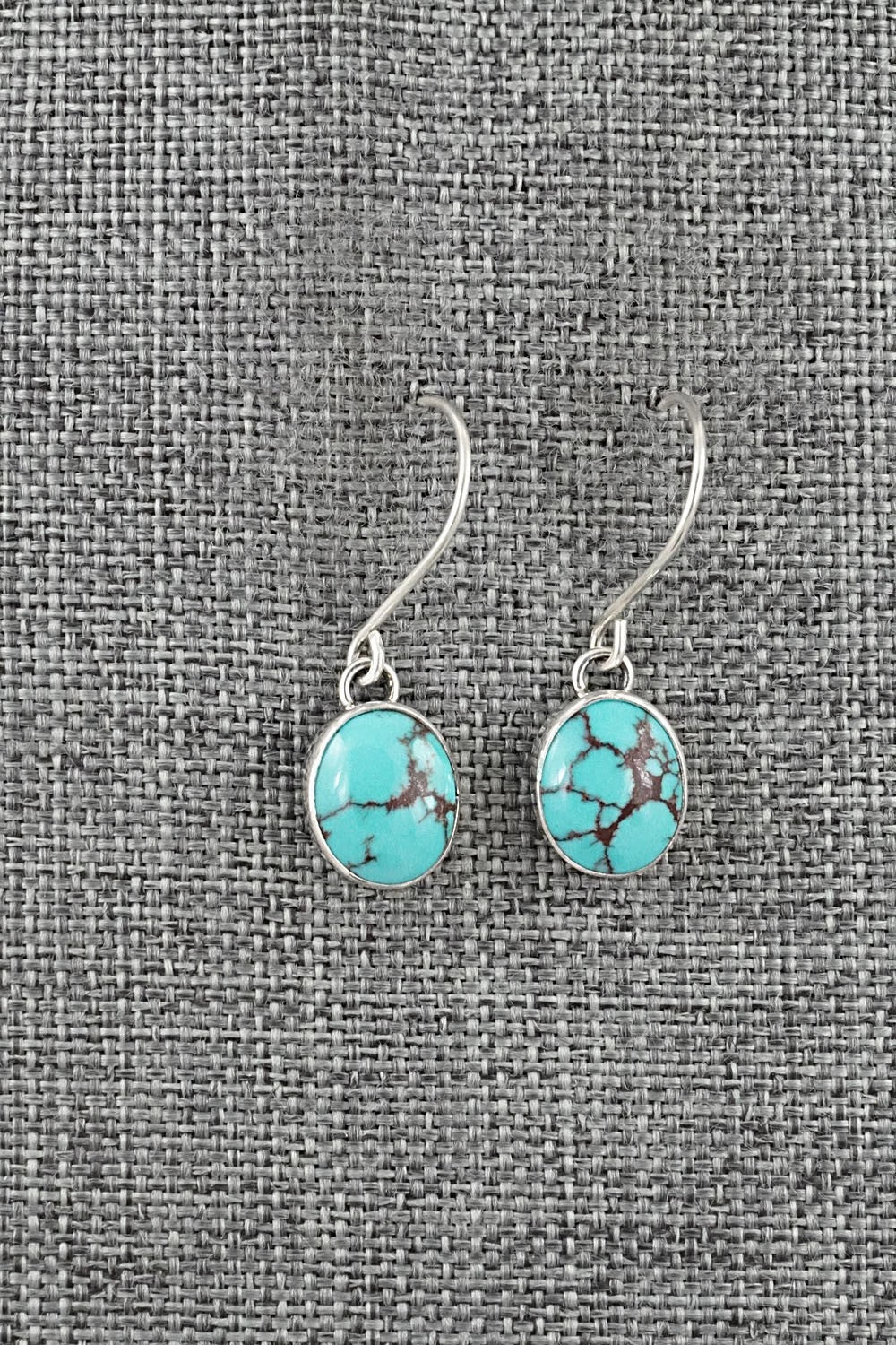 Turquoise & Sterling Silver Earrings - Eugene Gruber