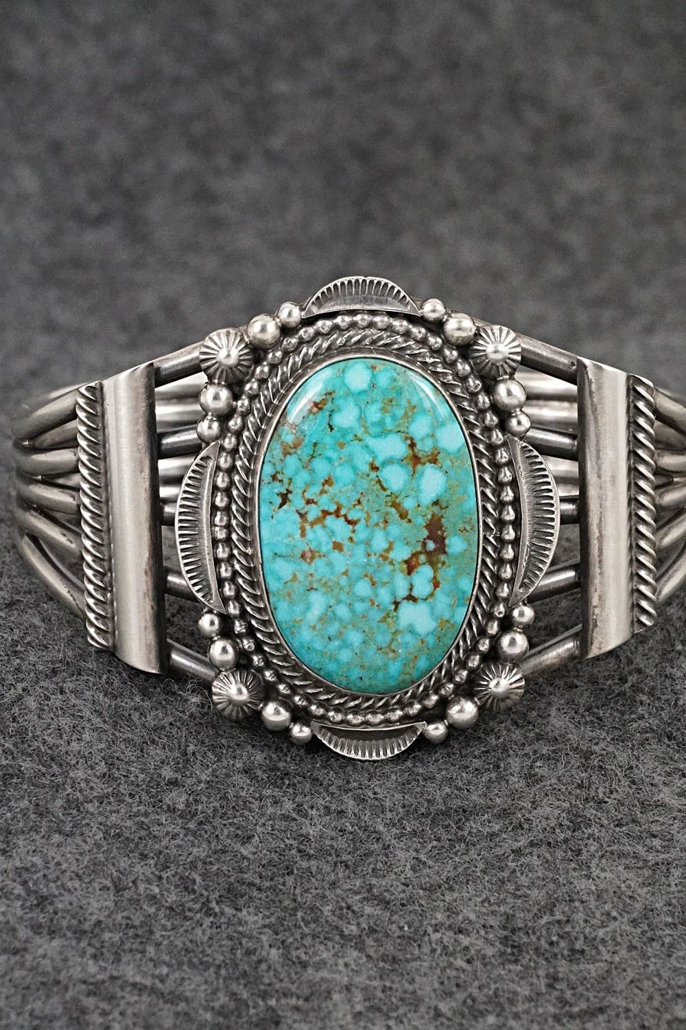 Turquoise & Sterling Silver Bracelet - Tom Lewis