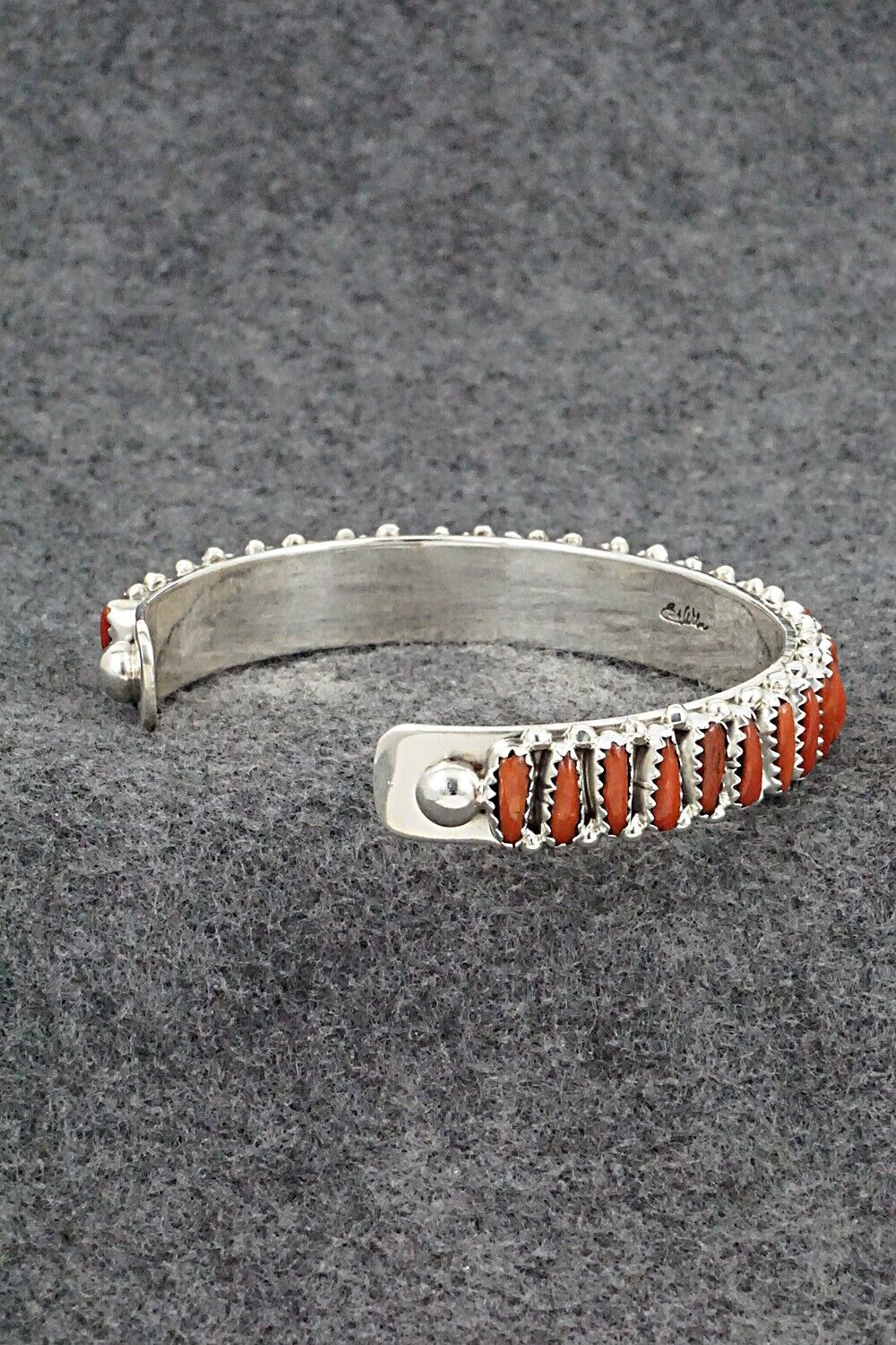 Coral & Sterling Silver Bracelet - Erick Wilson