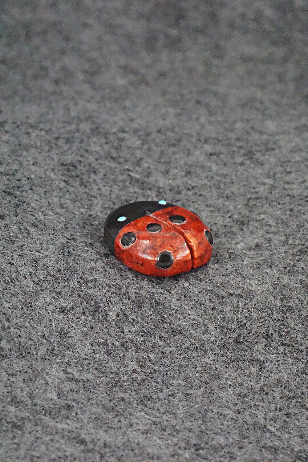 Ladybug Zuni Fetish Carving - Reynold Lunasee