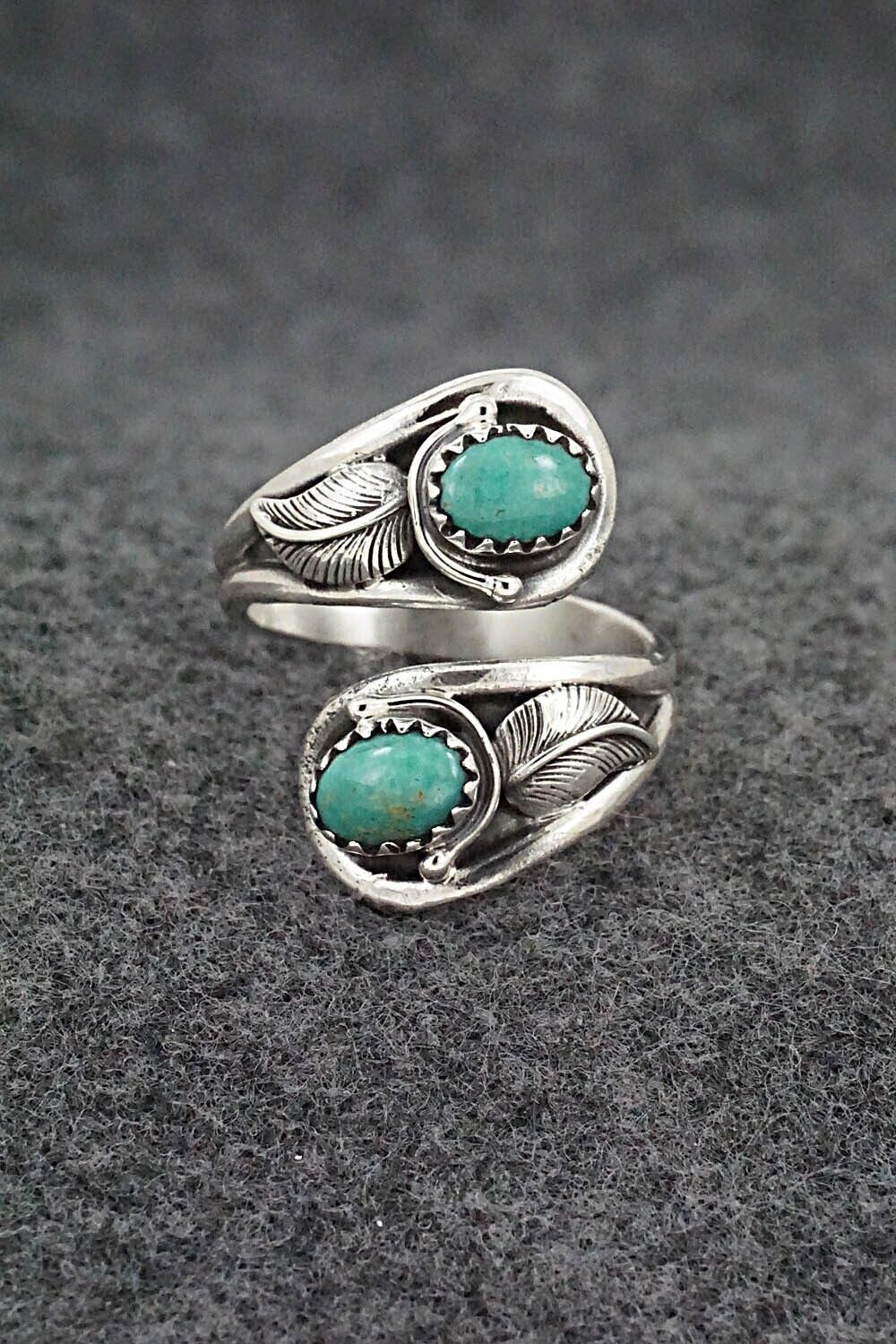 Turquoise & Sterling Silver Ring - Genevieve Francisco - Size 7.5