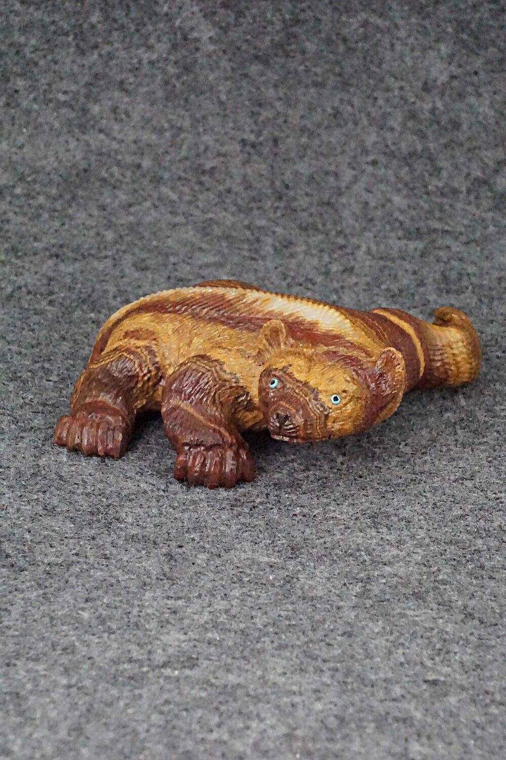 Badger Zuni Fetish Carving - Travis Lasiloo