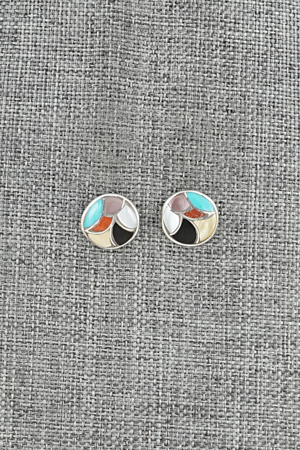Multi-Stone & Sterling Silver Earrings - Orena Leekya