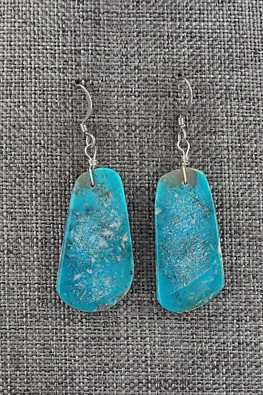 Turquoise & Sterling Silver Earrings - Joe Garcia