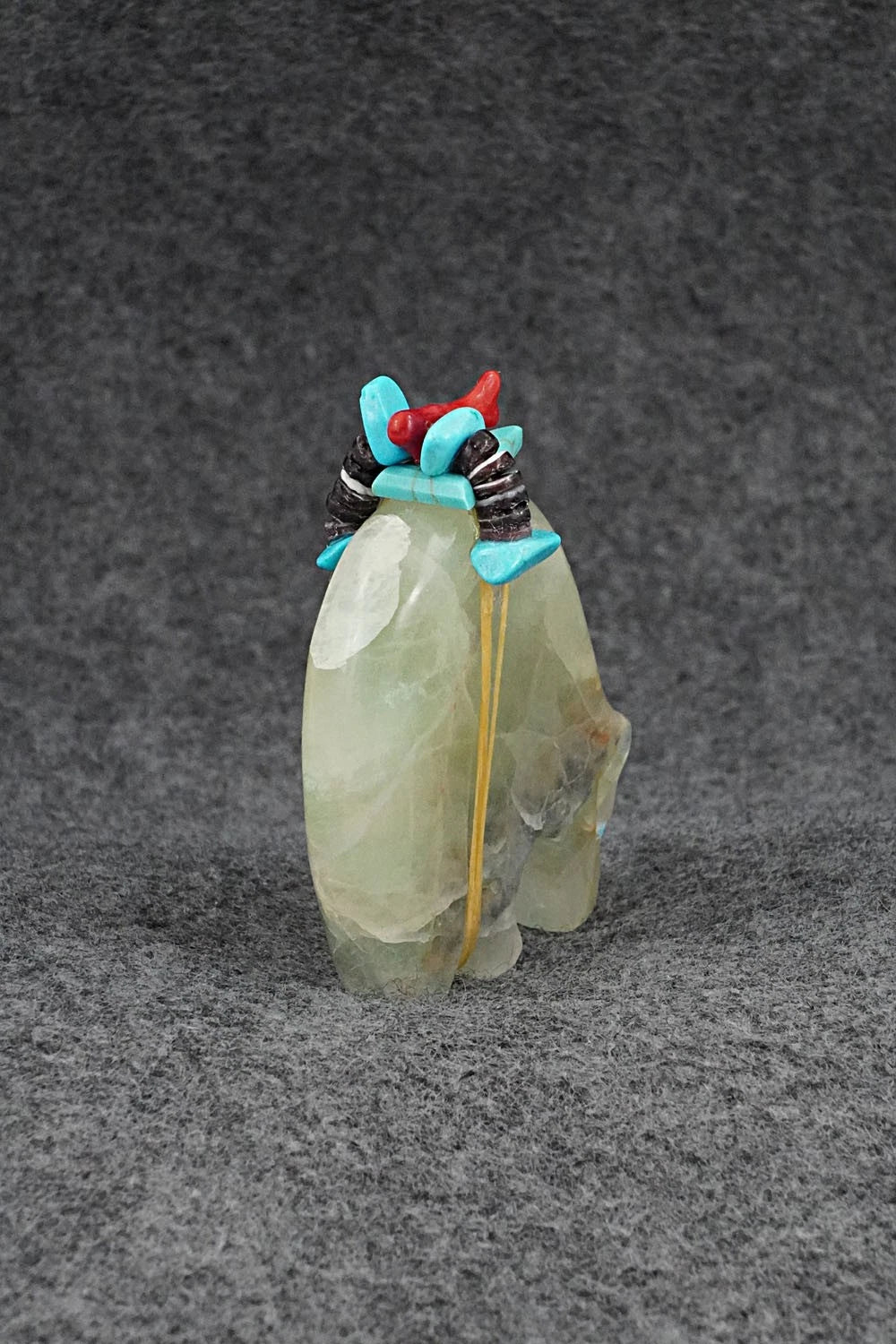 Bear Zuni Fetish Carving - Rodney Laiwakete