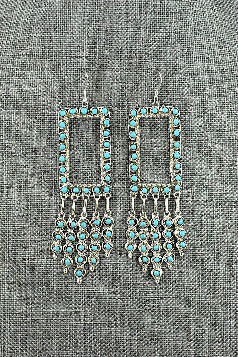 Turquoise & Sterling Silver Earrings - Wayne Johnson