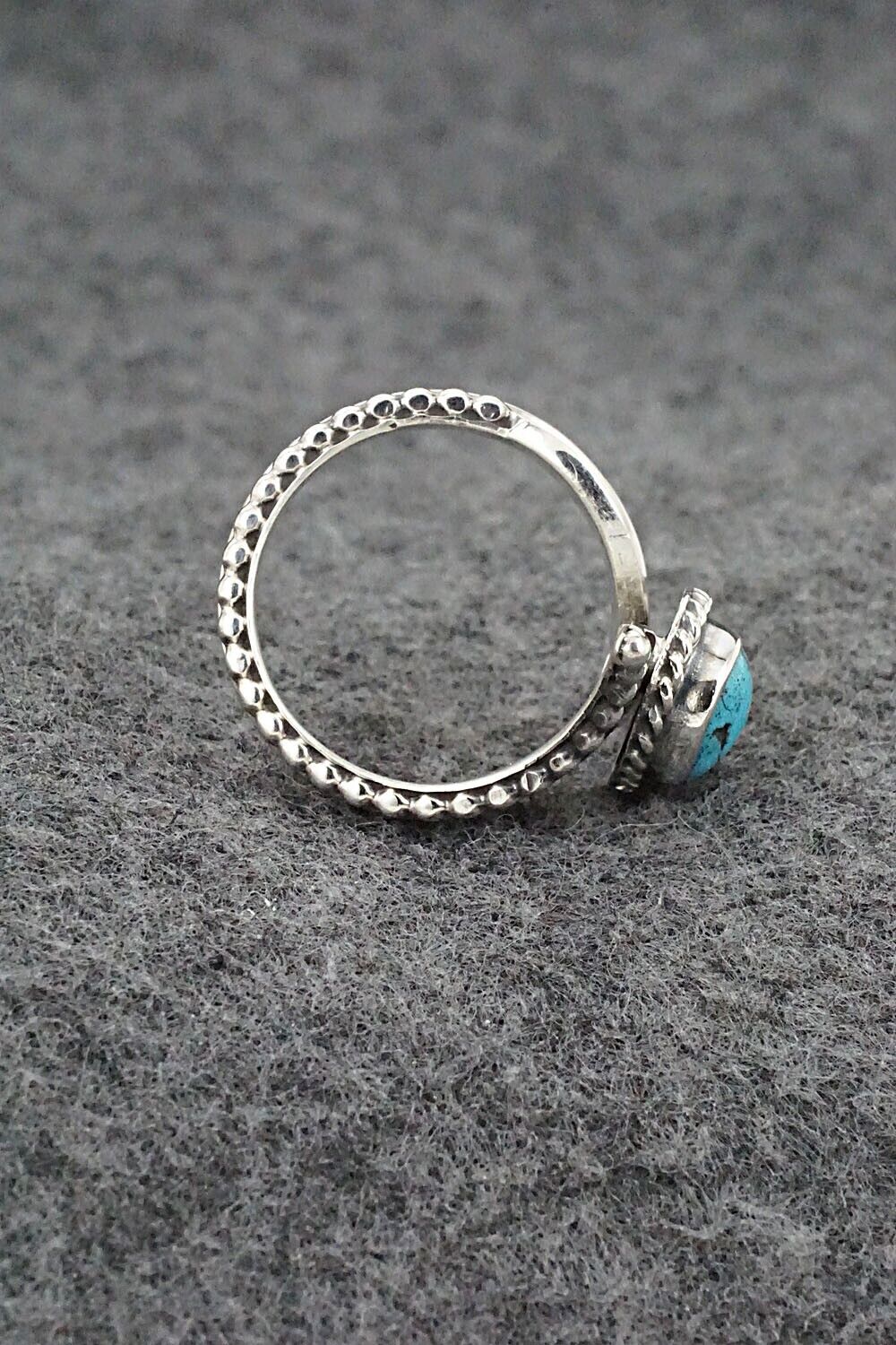 Turquoise & Sterling Silver Ring - Thomas Yazzie - Size 7