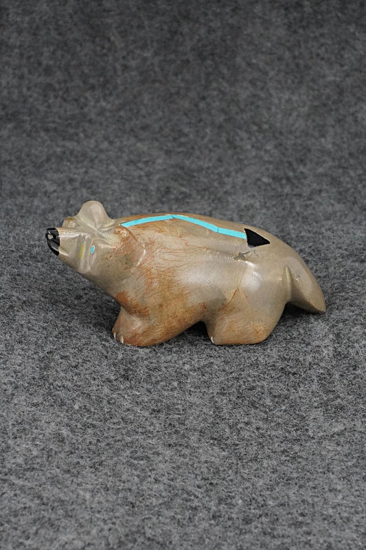 Badger Zuni Fetish Carving - Enrike Leekya