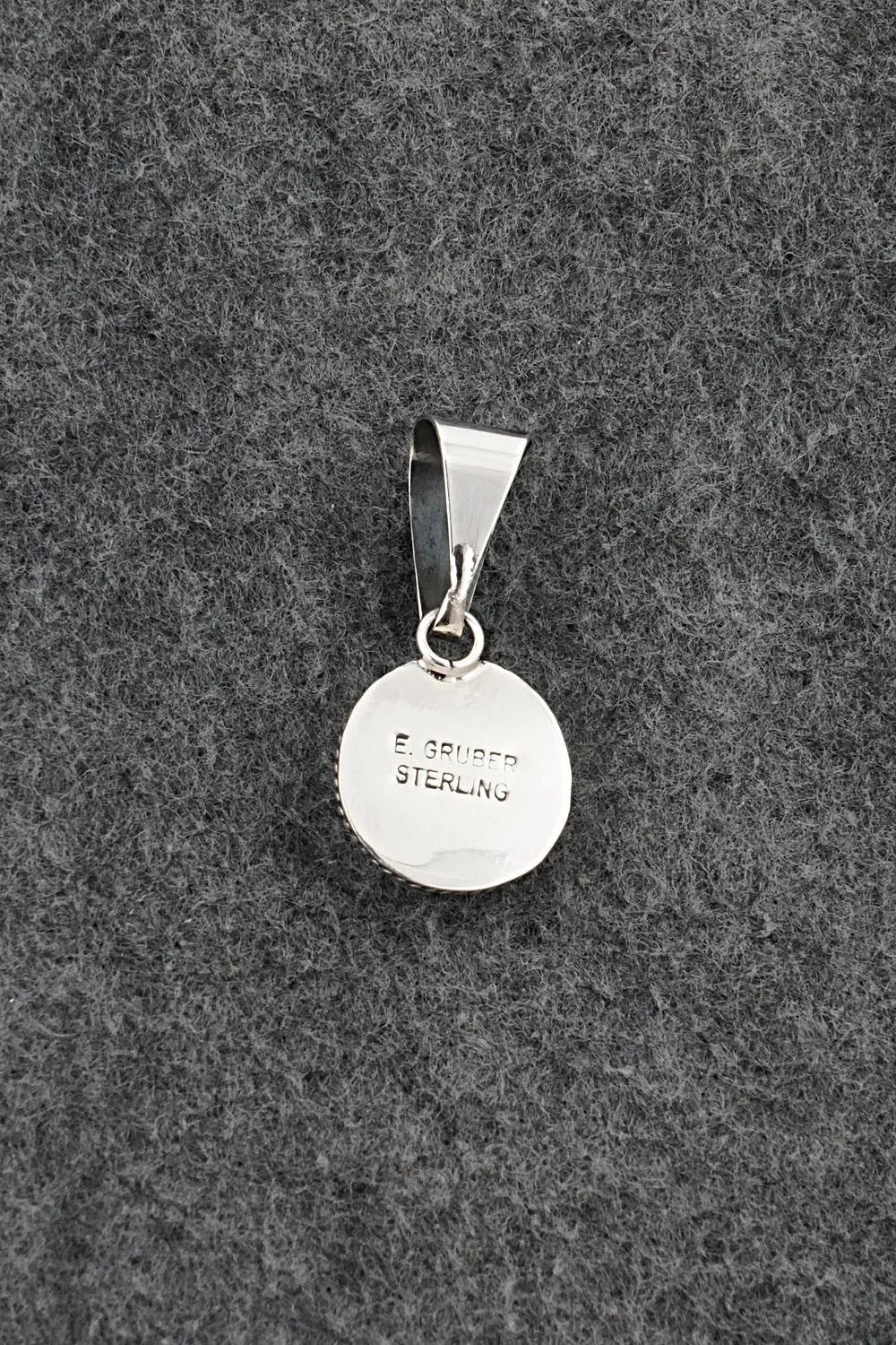 Turquoise & Sterling Silver Pendant - Eugene Gruber