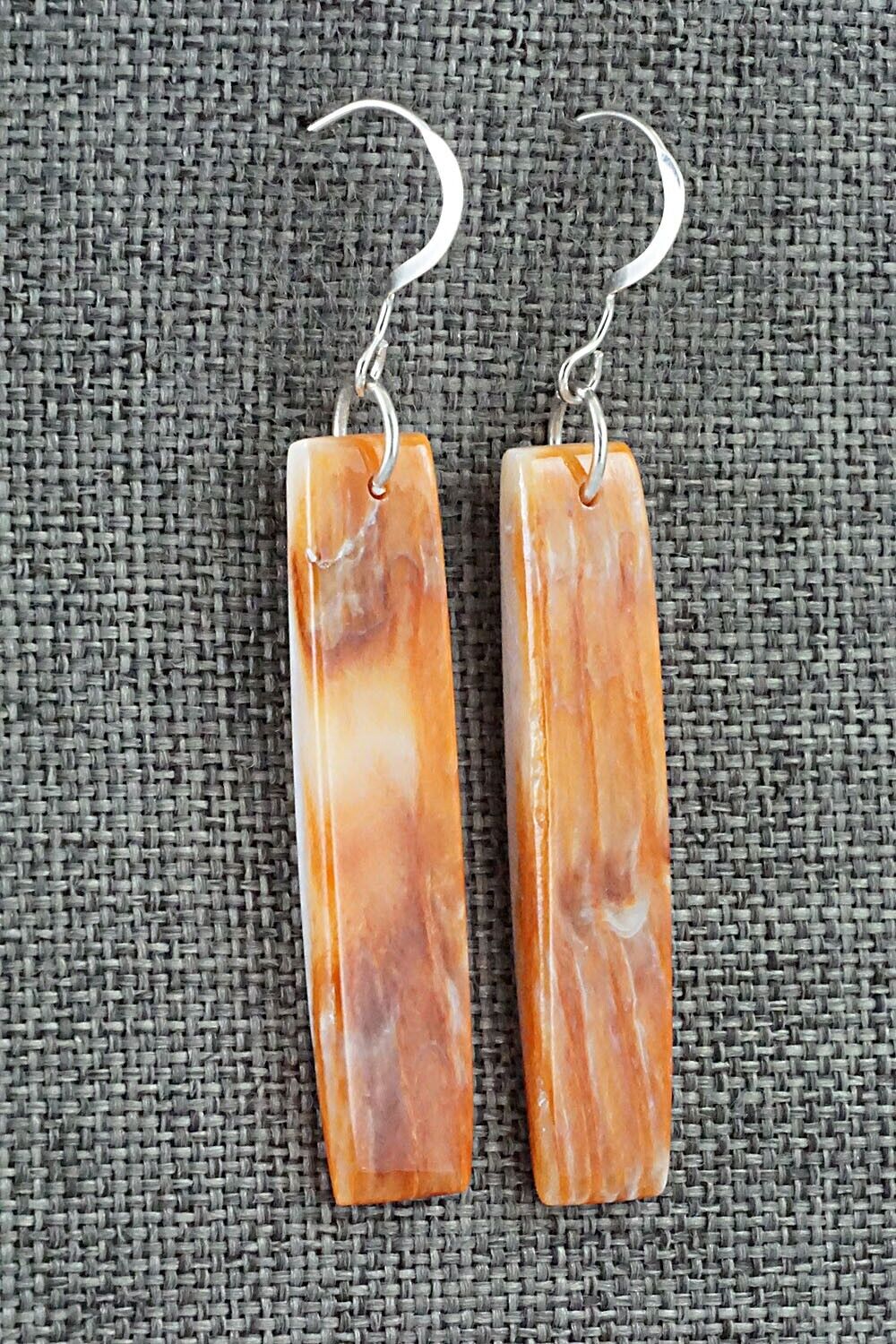 Spiny Oyster & Sterling Silver Earrings - Jesus Espino