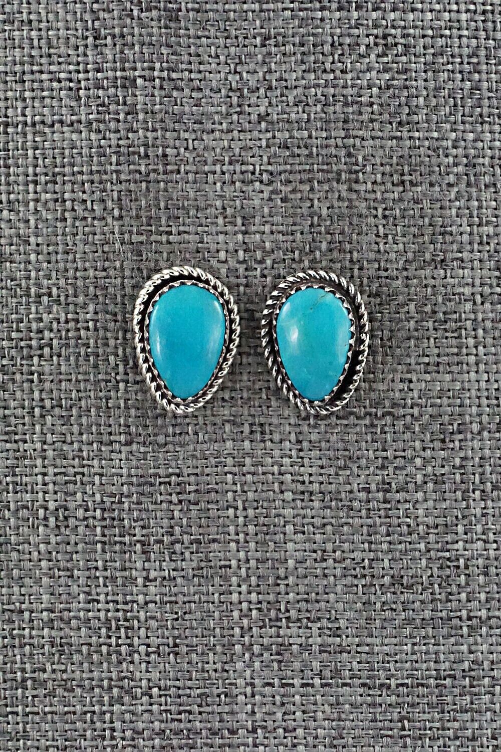 Turquoise & Sterling Silver Pendant and Earrings Set - Ernest Hawthorne