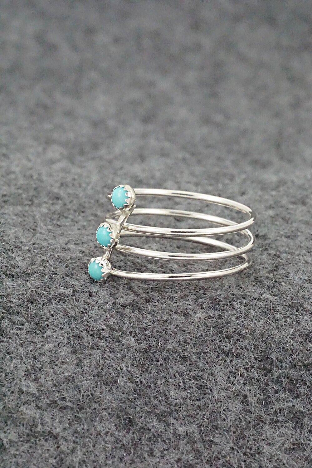 Turquoise & Sterling Silver Ring - Dorothy Yazzie - Size 9
