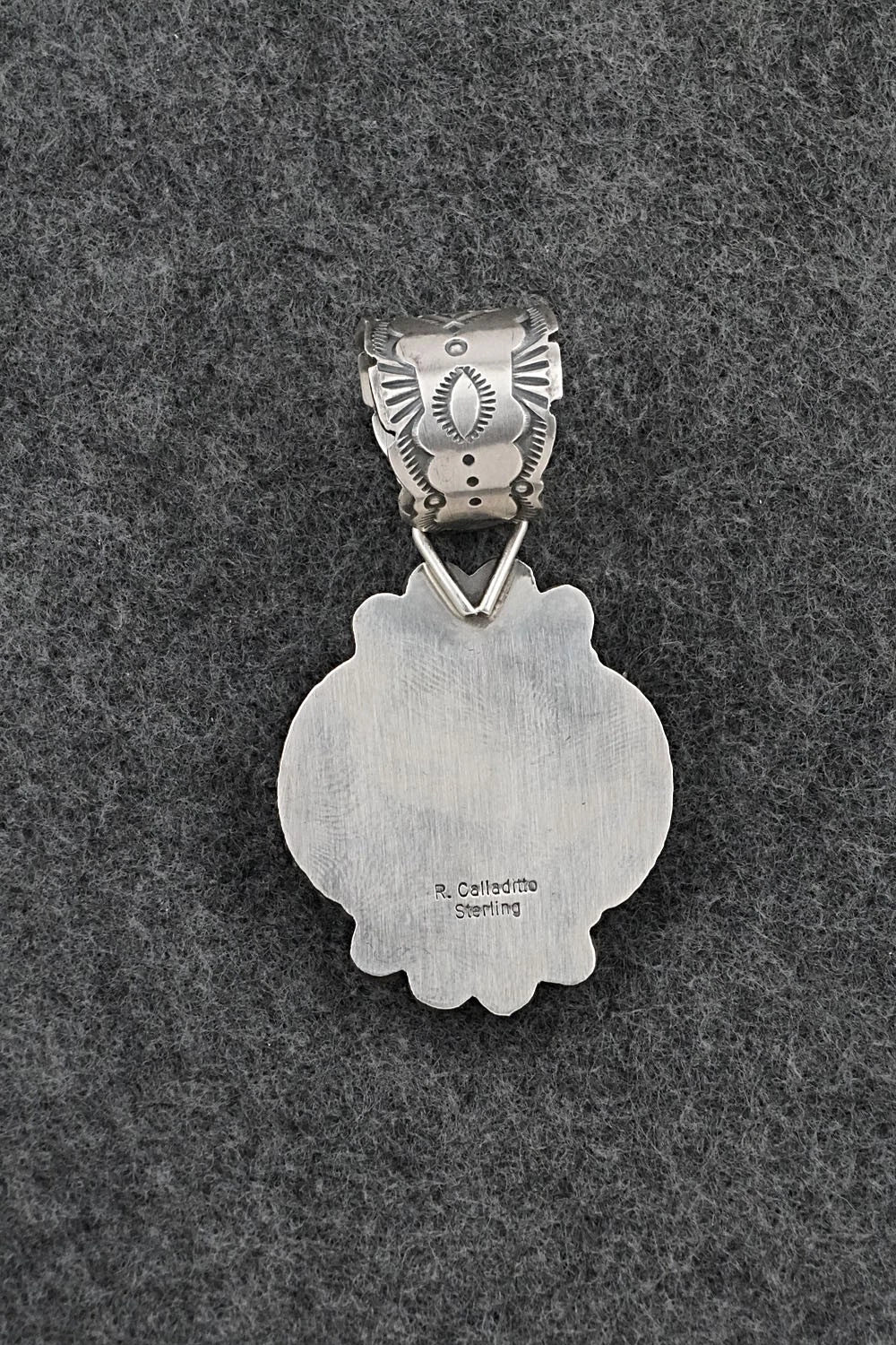 Turquoise & Sterling Silver Pendant - Rosita Calladitto