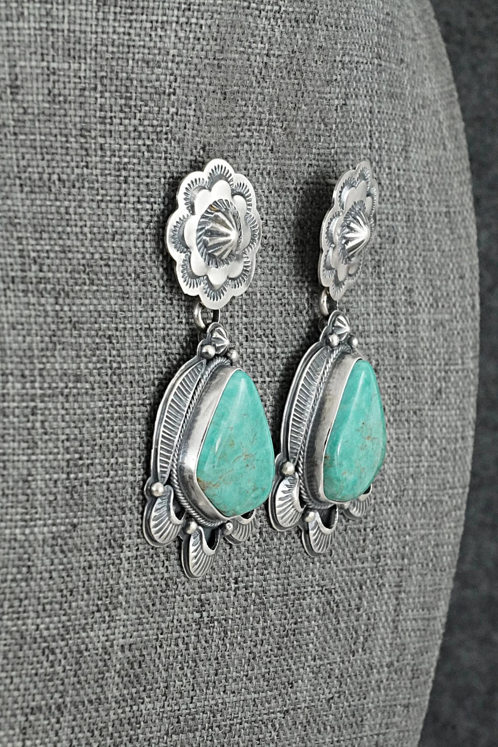 Turquoise & Sterling Silver Earrings - Randy Boyd