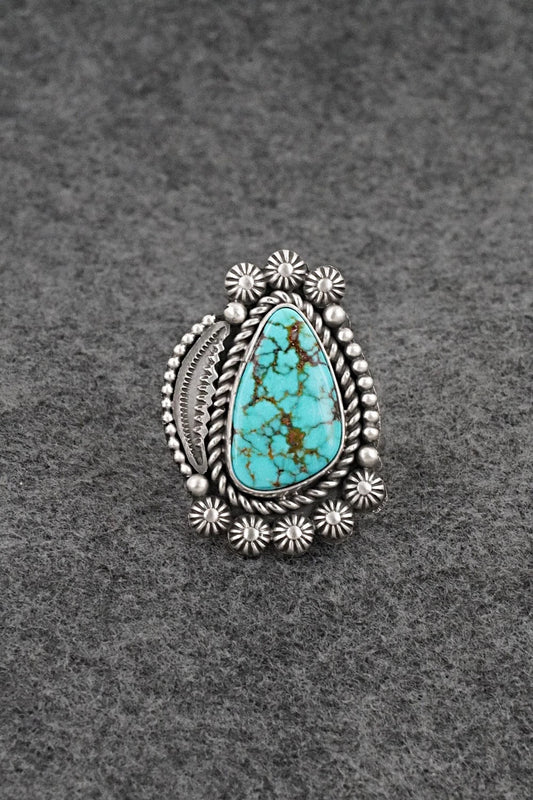 Turquoise & Sterling Silver Ring - Michael Calladitto - Size 10