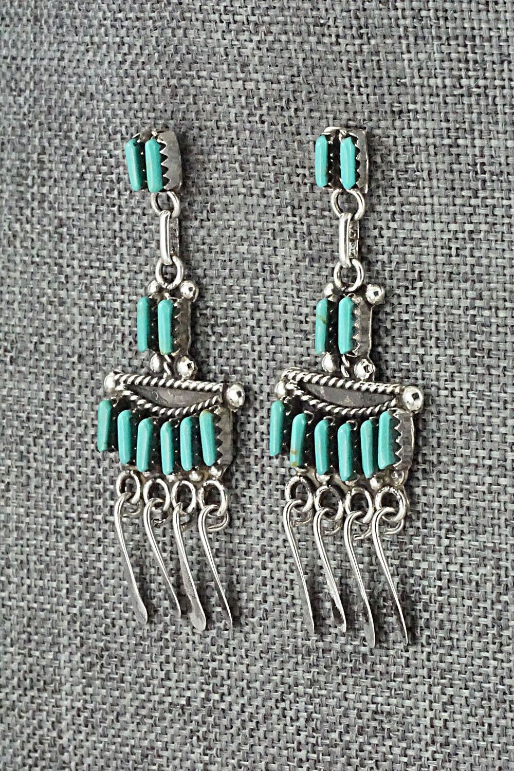 Turquoise & Sterling Silver Earrings - Michelle Peina