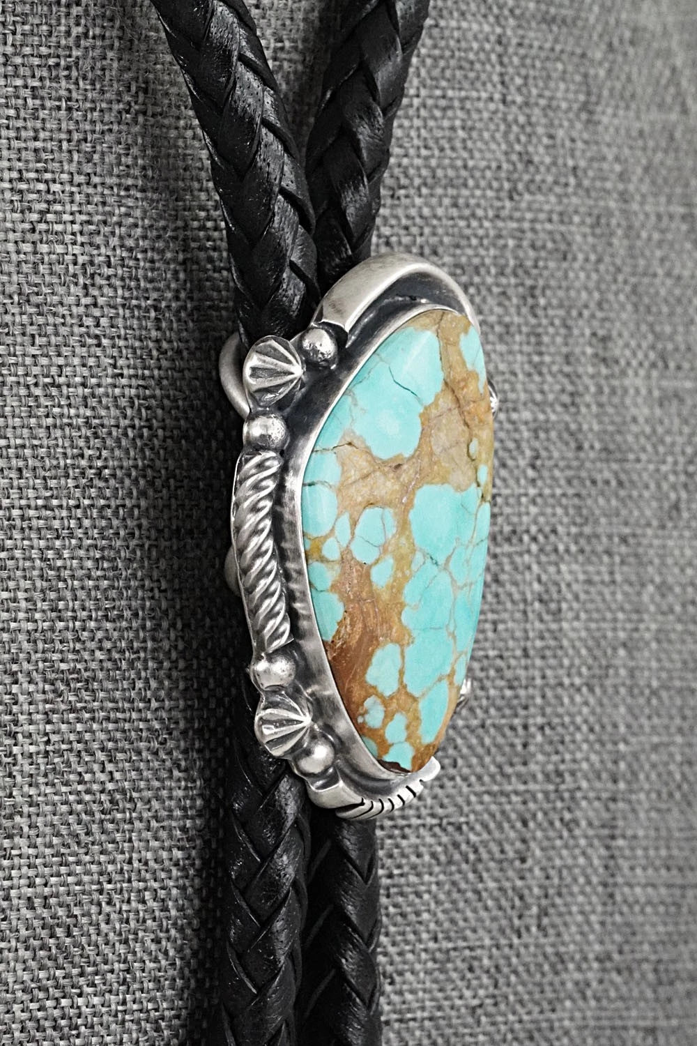 Turquoise & Sterling Silver Bolo Tie - Bob Becenti