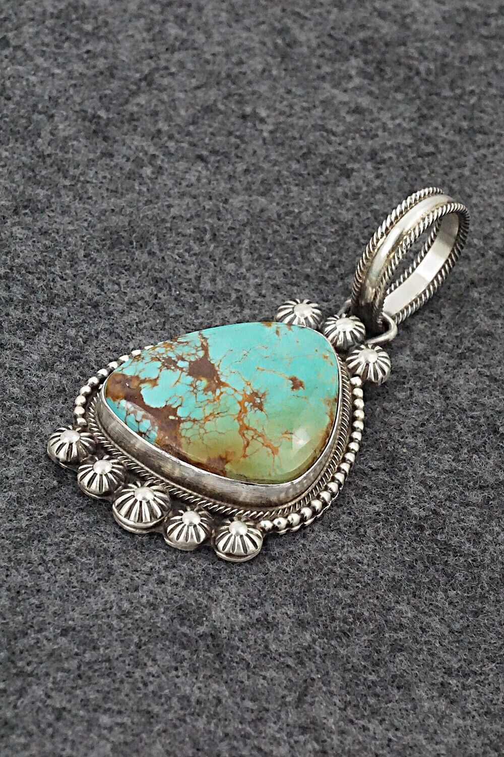 Turquoise & Sterling Silver Pendant - Kathleen Livingston