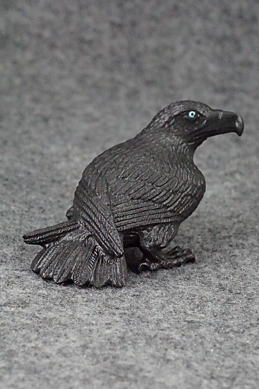 Crow Zuni Fetish Carving - Travis Lasiloo