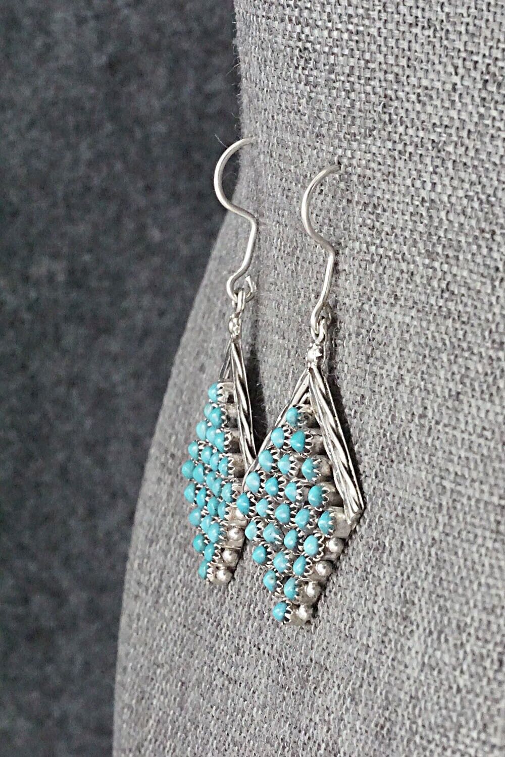 Turquoise & Sterling Silver Earrings - Stephen Haloo